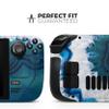 Design Skinz - Compatible with Steam Deck - Skin Decal Protective Scratch-Resistant Removable Vinyl Wrap Cover - Bright Blue Agate Slice view 2