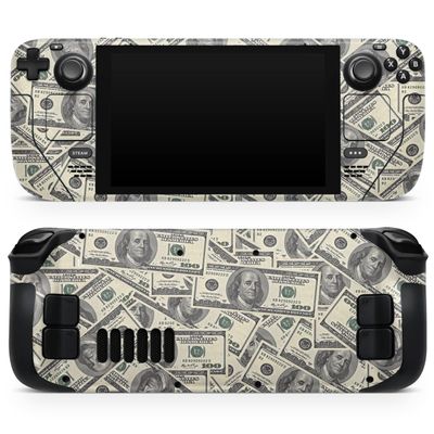Design Skinz - Compatible with Steam Deck - Skin Decal Protective Scratch-Resistant Removable Vinyl Wrap Cover - Hundred Dollar Bill