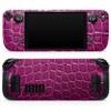 Design Skinz - Compatible with Steam Deck - Skin Decal Protective Scratch-Resistant Removable Vinyl Wrap Cover - Bright Magenta Aligator Skin view 1