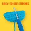 Woobles Easy Peasy Yarn for Beginners - Crochet & Knitting Yarn with Easy-to-See Stitches - Medium #4 Worsted - Cotton-Nylon Blend view 4