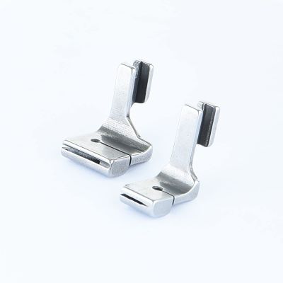 Sowiichi 2pcs High Shank Flat Wrinkled Pleated Shirring Gathering Foot Presser Foot for Industrial Sewing Machine (P5+P5W)