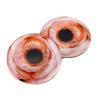 Rose Gold Flower Glass Eye Cabochons for Pendant Making Wire Wrapped Jewelry Faux Craft Taxidermy or Sculptures (10mm) view 1
