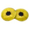 Lemon Slice Glass Eyes - Blue and Brown Sizes Cabochons for Pendant Making Wire Wrapped Jewelry Faux Craft Taxidermy or Sculptures (60mm) view 1
