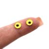 Lemon Slice Glass Eyes - Blue and Brown Sizes Cabochons for Pendant Making Wire Wrapped Jewelry Faux Craft Taxidermy or Sculptures (60mm) view 2