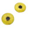 Lemon Slice Glass Eyes - Blue and Brown Sizes Cabochons for Pendant Making Wire Wrapped Jewelry Faux Craft Taxidermy or Sculptures (60mm) view 3