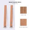 Ziosxin 300 Thicken Smokeless Wooden Candle Wicks - Long Lasting Flame - Easily Burn, 1.2mm Thickness 5.1" X 0.5" Candle Cores with Iron Stand and Glue Dot for DIY Candle Making Craft view 4