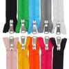 MebuZip 10PCS 85CM Separating Nylon Coil Zippers Bulk #5 Jacket Zippers for Jackets Coats Sewing Crafts 10 Colors Mixed view 1