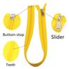 MebuZip 10PCS 85CM Separating Nylon Coil Zippers Bulk #5 Jacket Zippers for Jackets Coats Sewing Crafts 10 Colors Mixed view 2