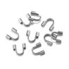 100pcs Adabele 304 Stainless Steel Wire Guard Thread Protector Loop Guardian Terminator Cable Thimble Small 1mm Hole for Craft Jewelry Making SJF253-2 view 1