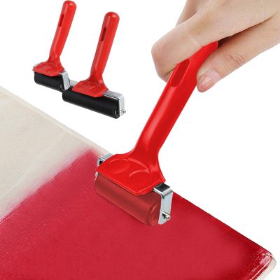 Rubber Roller for Painting Printmaking, Brayer Rollers Art Craft Roller for Print Hard Rubber Applicator for Arts Craft Oil Tools(01)
