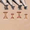 RUIQIN Leather Stamps, Leather Stamping Tools, Professional Leather Carving Tools, Leather Crafting Tools for Leather Working and Leathercraft (Full Set, 4pcs) view 4