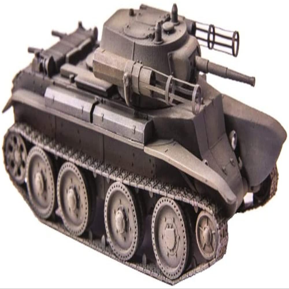 Unifodel UUU72246 1/72 Soviet Army BT-7 Rapid Tank with Rocket Launcher, Plastic Model