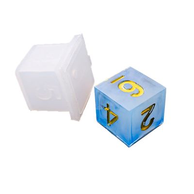 Resin Dice Molds Epoxy Casting Kit Set Number Resin Casting Standard Game Dice Square Triangle Dice Mold Polyhedral Game Dice Molds DIY Epoxy Resin Casting Molds for Jewelry Craft Making