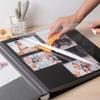 HoneyTolly Large Photo Album Self Adhesive 4x6 5x7 3x5 8.5x11 Scrapbook Magnetic Album DIY Scrap Book Length 13 x Width 12.8 (Inches) 120 Black Sticky Pages Linen Cover DIY Photo Album(Black) view 2