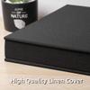HoneyTolly Large Photo Album Self Adhesive 4x6 5x7 3x5 8.5x11 Scrapbook Magnetic Album DIY Scrap Book Length 13 x Width 12.8 (Inches) 120 Black Sticky Pages Linen Cover DIY Photo Album(Black) view 4