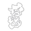 Briartw Mermaid Hello Friend Sending Wishes Sea Star Metal Cutting Die and Clear Stamp Set for Scrapbooking Embossing Craft Stencil Card-Making DIY Gift Card Album view 3