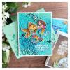 Briartw Mermaid Hello Friend Sending Wishes Sea Star Metal Cutting Die and Clear Stamp Set for Scrapbooking Embossing Craft Stencil Card-Making DIY Gift Card Album view 4