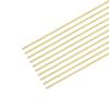 MECCANIXITY Brass Round Wire - 0.6mm x 250mm, Assorted Half Hard Wire for DIY Jewelry Making, Pack of 10 view 1