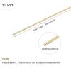 MECCANIXITY Brass Round Wire - 0.6mm x 250mm, Assorted Half Hard Wire for DIY Jewelry Making, Pack of 10 view 2
