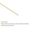 MECCANIXITY Brass Round Wire - 0.6mm x 250mm, Assorted Half Hard Wire for DIY Jewelry Making, Pack of 10 view 3