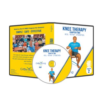 Grow Young Fitness Knee Therapy Exercises for Seniors - Low-Impact Senior Exercise DVD for Increased Strength and Decreased Knee Pain - Ch. 2 Workouts for Seniors