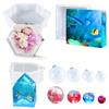 Cayway 7 PCS Silicone Molds for Resin - Large Square & Hexagon Deep Molds for Flowers Preservation, Home Decor view 1