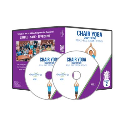 Grow Young Fitness Chair Yoga Exercises for Seniors - Low-Impact Senior Exercise DVD for Relaxing Your Muscles - Ch. 2 Workouts for Seniors