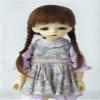 Mohair Doll Wigs for Girls JD018 6-7inch 16-18CM YOSD Pretty Anne Long Double Braid BJD Hair 1/6 Resin Toy Accessories (L.t Brown) view 1
