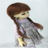 Mohair Doll Wigs for Girls JD018 6-7inch 16-18CM YOSD Pretty Anne Long Double Braid BJD Hair 1/6 Resin Toy Accessories (L.t Brown) view 2