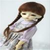 Mohair Doll Wigs for Girls JD018 6-7inch 16-18CM YOSD Pretty Anne Long Double Braid BJD Hair 1/6 Resin Toy Accessories (L.t Brown) view 4