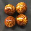 1 Pair Natural Resin Synthetic Golden Black Coral Sea Willow Beeswax Healing Handball Ball 50mm,Beeswax view 3