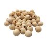 Arakierst 100pcs Wood Round Pearl Beads Ball Craft 16mm Wooden Spacer Craft Beads for Craft Keychain Farmhouse Decor Jewelry Making view 3