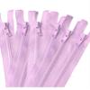 10-25 pcs 14-36 Inch Separating Jacket Sports Coats Sewing Gauge 5 Molded Plastic Zippers Bulk (Lavender, 20" - 10 Zippers) view 1