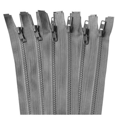 Bulk Separating Jacket 14-36 Inch Sports Zippers; Charcoal, 36" - 10 Zippers; Ideal for Coats, Sewing