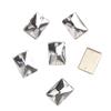 Crystal Clear 18x25mm Rectangle Glass Flat Back Strass Sew On Rhinestone Glitter Gems Stones Rhinestones for Sewing Fabric Clothes view 1