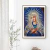 2-Pack 5D Diamond Painting Kits Virgin Mary Full Drill Crystal Rhinestones Resin Diamond Painting Mother Mary Diamond Pictures for Wall Decoration, Canvas Size 12" x 16", Pattern #7 view 2