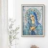 2-Pack 5D Diamond Painting Kits Virgin Mary Full Drill Crystal Rhinestones Resin Diamond Painting Mother Mary Diamond Pictures for Wall Decoration, Canvas Size 12" x 16", Pattern #7 view 3