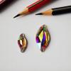 14x30mm Leaf K10 Glass Sew On Rhinestones Sewing Crystals AB Flat Back Stones for Clothes Accessories Wedding Dress view 4