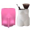 Art Body Vase Concrete Flower Pot Silicone Mold Succulent Planter Cement Plaster Clay Mold Epoxy Resin Pen Brush Holder Mold view 1