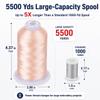 Simthread 5500Yds Embroidery Thread 5000M, 40WT 100% Polyester Machine Embroidery Thread, High-Yardage Spool for Brother, Singer, Janome, Babylock, Husqvarna Machines, Linen 307 view 2
