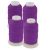 The Beadsmith Pure Silk Cord Plum, 4 Assorted Sizes (E, F, FF & FFF),1/2 Oz Each view 1