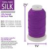 The Beadsmith Pure Silk Cord Plum, 4 Assorted Sizes (E, F, FF & FFF),1/2 Oz Each view 3