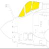 Edudo EDUEX906 1/48 Blackburn Buccania S.2C/D Paint Mask Sticker (For Airfix) Masking Sticker for Plastic Models view 1