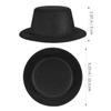 STOBOK Miniature Formal Hats 6Pcs - Black Tops, Small Fabric Ornaments for DIY Crafts, Party Accessory Decoration (5.23/13.3cm Black Santa Hat) view 2