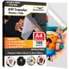 NGOODIEZ DTF Transfer Film Sheets A4 8.5" x 11" 100 Sheets - Premium DTF Paper for DTF Printer - Double-Sided Glossy, 5-Layer Coating for T-Shirt Heat Transfer - DTF Transfer Sheets view 1