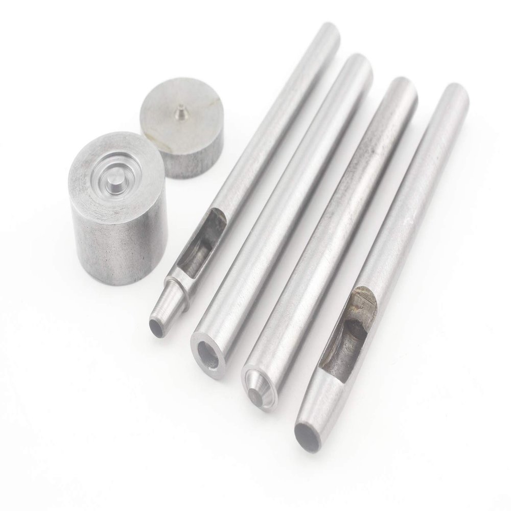 3dancraftit Open Ring snap Fastener Buttons Setting Tools Punch die Installation Tools for Fabric Leather Clothing 1/2" / 13mm S36