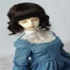 Jusuns Doll Wig JD260 8-9inch 21-23cm 1/3 Slight Lady Curls Synthetic Mohair BJD Wigs SD DOD Doll Accessories (Coffce Black) view 4