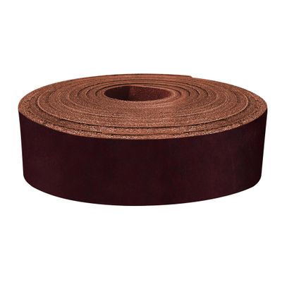 ELW 5-6 oz (2-2.4mm) Latigo Leather Belt Grade Straps | Size: 2.75"x60" (7x152cm) | Wine | Full Grain Cowhide, Heavy Duty Holsters, Sheathes, Harness, Saddle, Guitar Straps, Crafts
