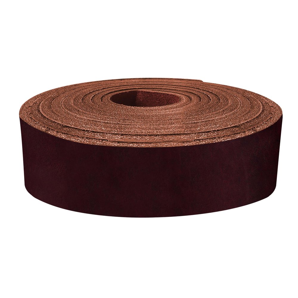 ELW 5-6 oz (2-2.4mm) Latigo Leather Belt Grade Straps | Size: 2.75"x60" (7x152cm) | Wine | Full Grain Cowhide, Heavy Duty Holsters, Sheathes, Harness, Saddle, Guitar Straps, Crafts