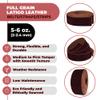 ELW 5-6 oz (2-2.4mm) Latigo Leather Belt Grade Straps | Size: 2.75"x60" (7x152cm) | Wine | Full Grain Cowhide, Heavy Duty Holsters, Sheathes, Harness, Saddle, Guitar Straps, Crafts view 2